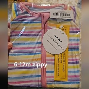 Little Sleepies -SUNRISE STRIPE Zippy (RETIRED PRINT!)